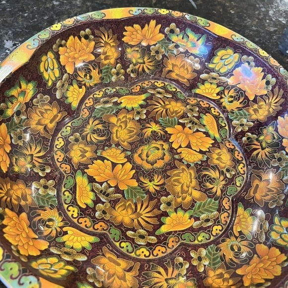 Daher England Tin Decorated Ware - Vintage 1971 - Beautiful Fall Colors - Picture 3 of 12